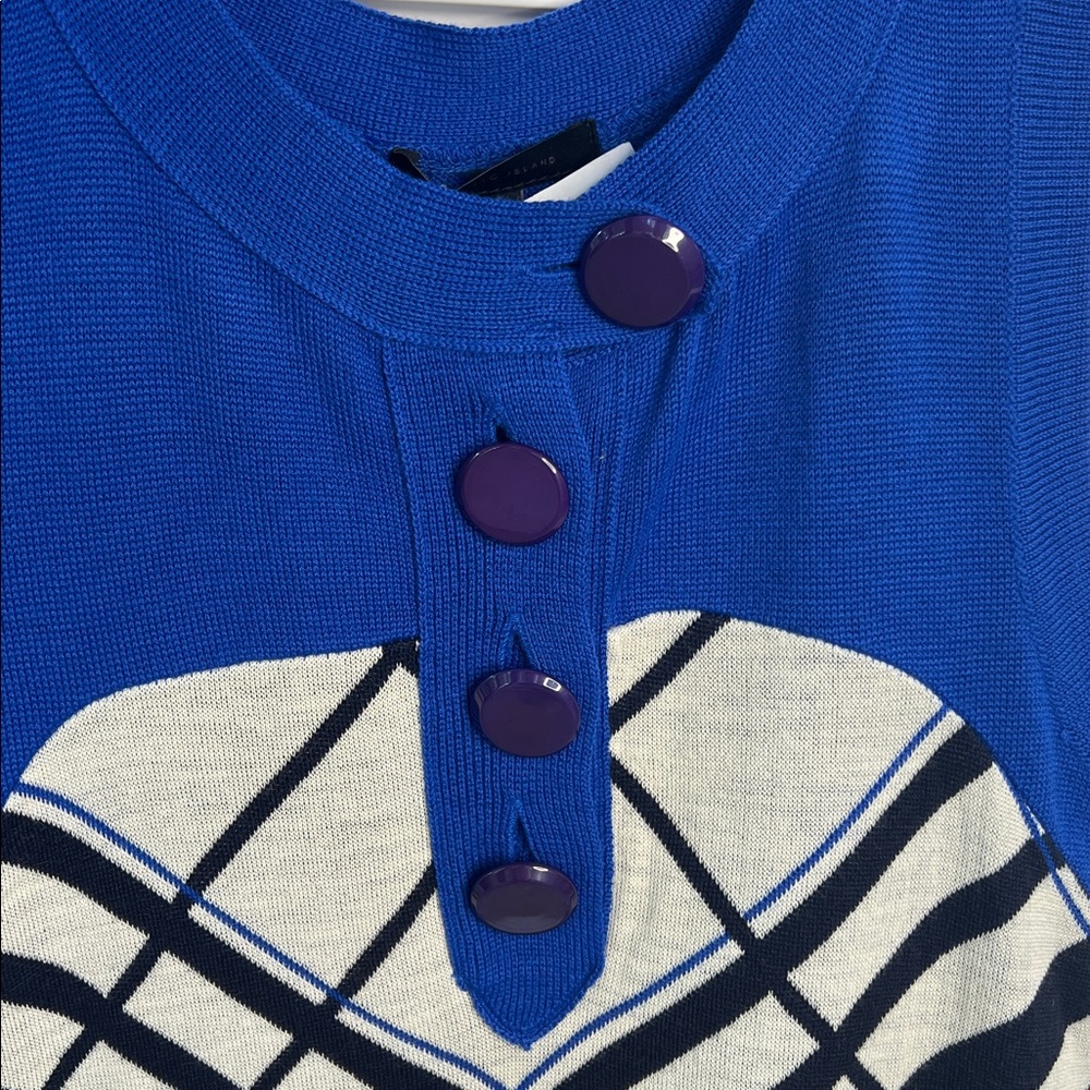 Anthropologie Sleeveless Blue Sculpted Mini Dress Women’s Size Small - Picture 3 of 9